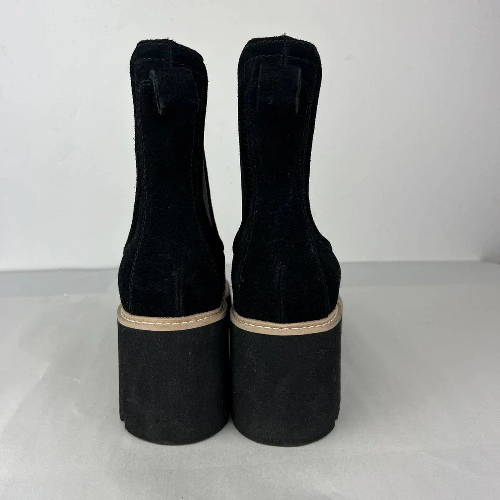 Dolce Vita H2O Black Onyx Suede Bootie Womens Size: 9.5